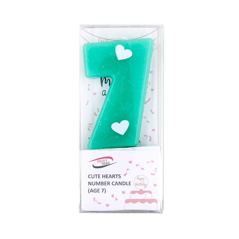 Cute Hearts Number Candle No. 0-9
