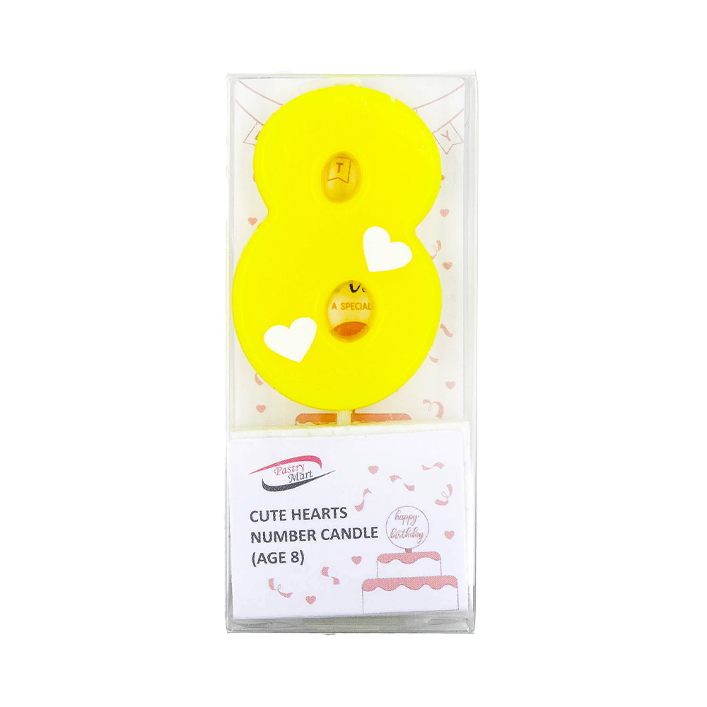 Cute Hearts Number Candle No. 0-9