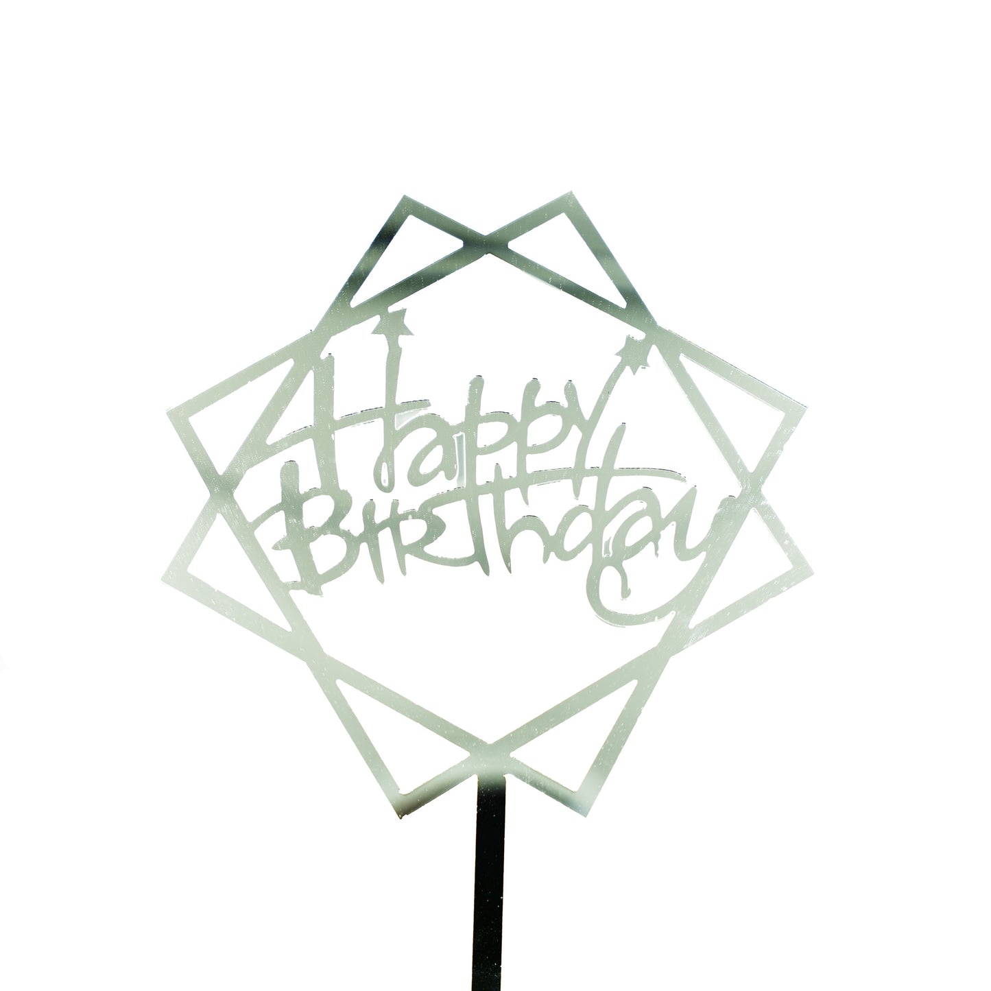 Happy Birthday Square Cake Topper
