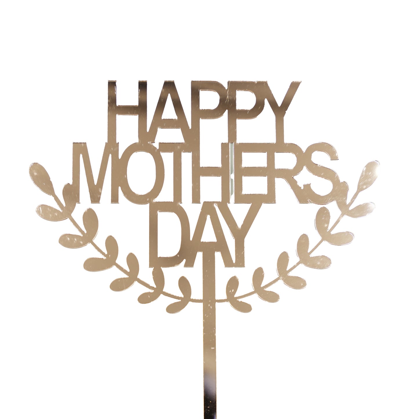 Happy Mothers Day Leaf Cake Topper