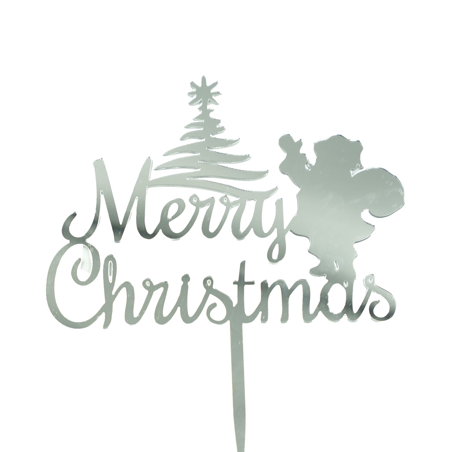Merry Christmas Tree Cake Topper