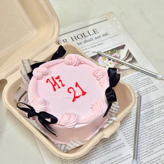 Vintage/Ribbon Bento Cake - 3.5 Inch