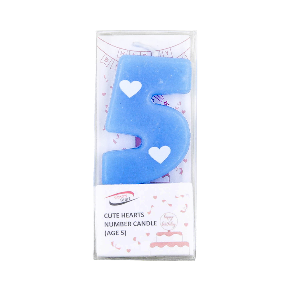 Cute Hearts Number Candle No. 0-9