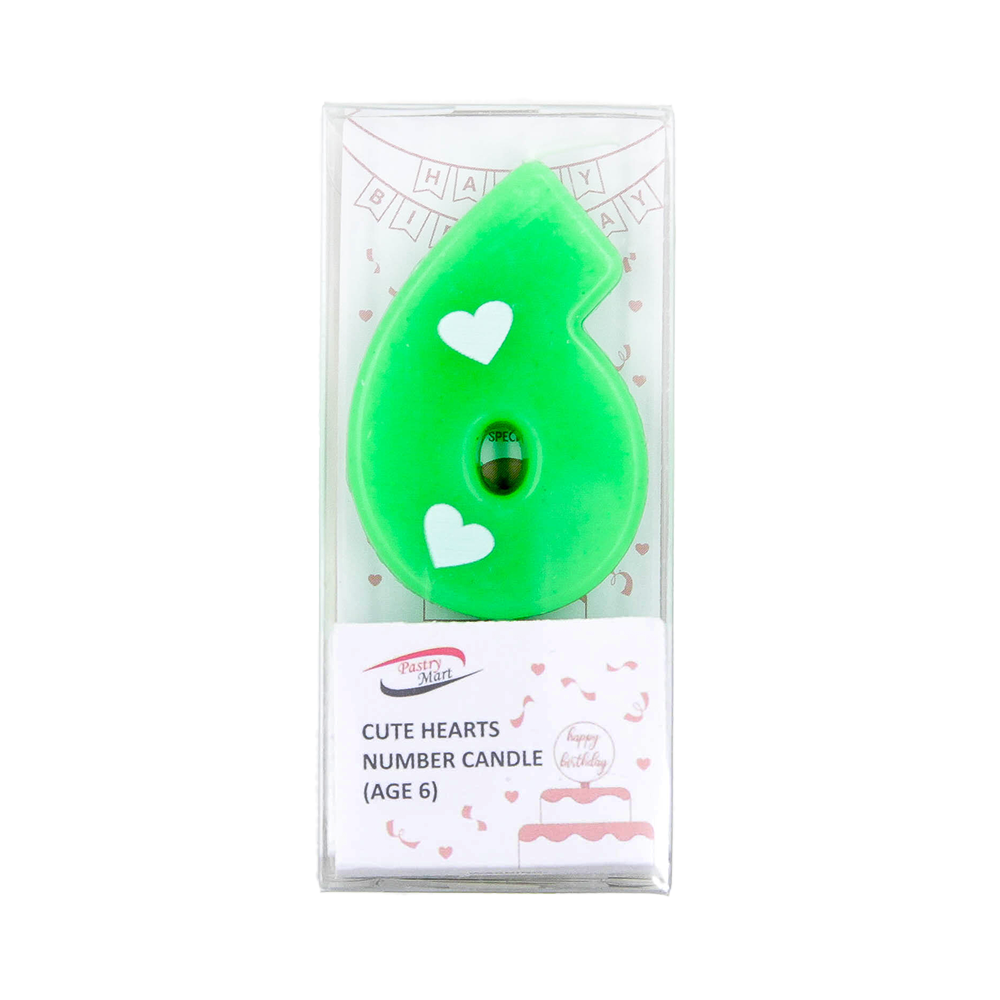 Cute Hearts Number Candle No. 0-9