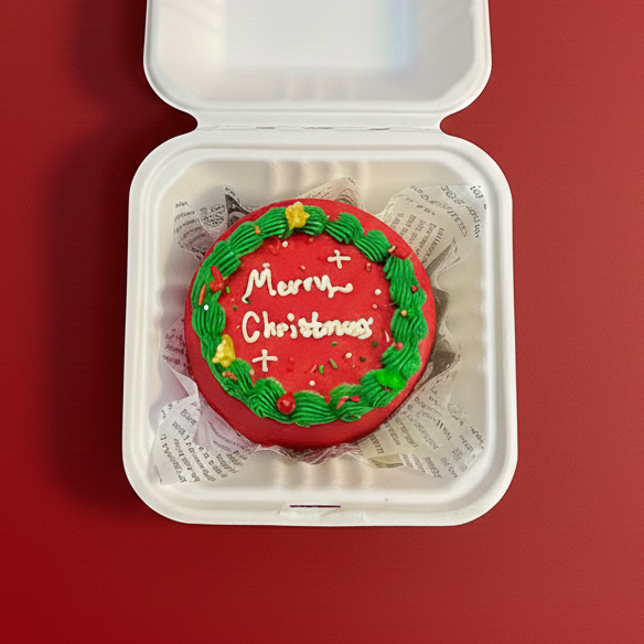 Christmas Bento Cake + Macarons (U.P $30)