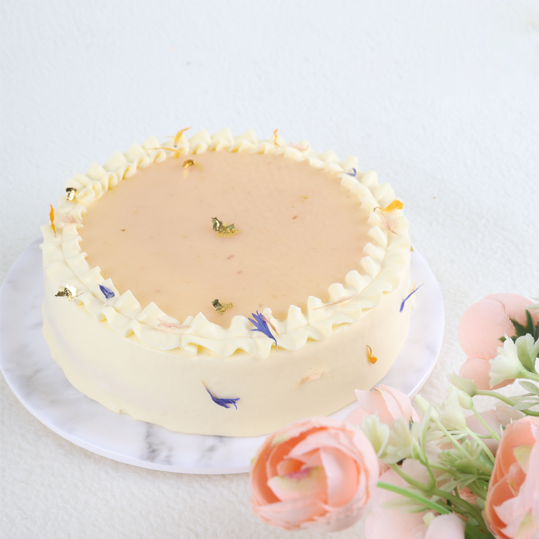 Lychee Raspberry Shortcake - 5 Inch