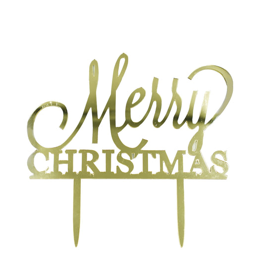 Merry Christmas Cake Topper
