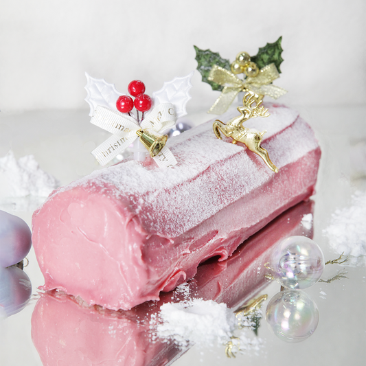 Raspberry Christmas Logcake - 1kg