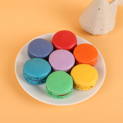7pc Macarons (44mm): The Rainbow Edit (Halal Certified)