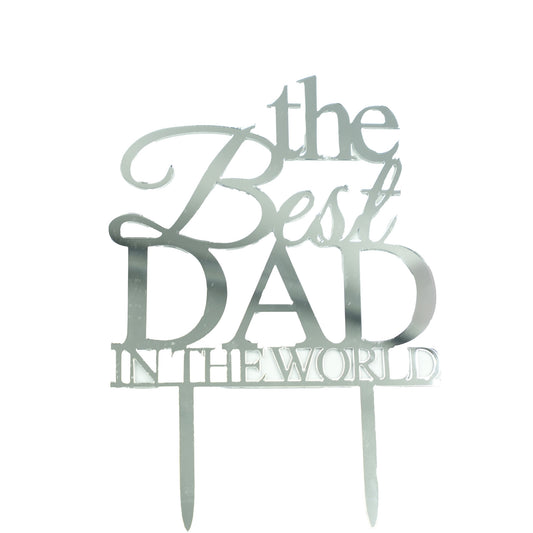 The Best Dad in the World Cake Topper