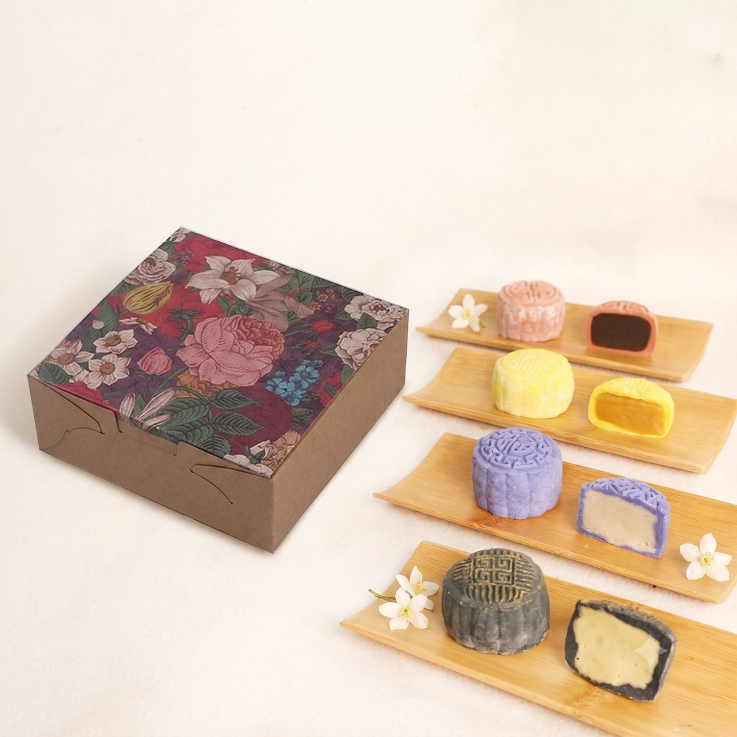 Mini Earl Grey Milk Tea Snowskin Mooncakes - 8pcs