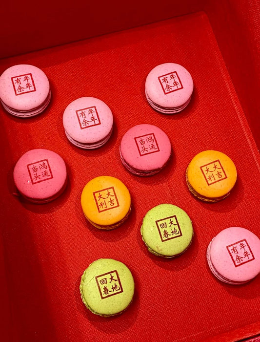 CNY Limited Edition Printed Macarons